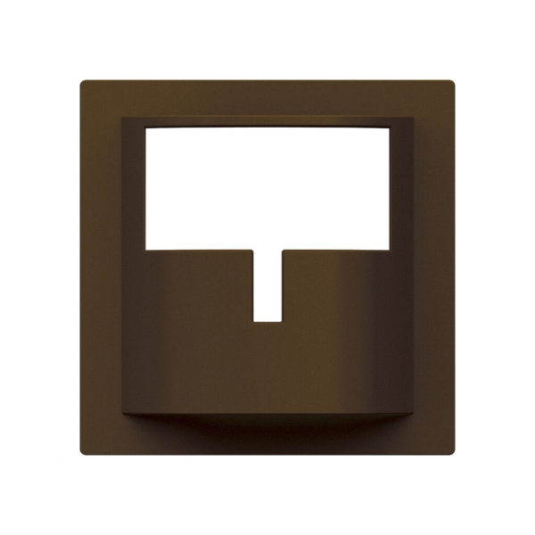 Plaque frontale Hager kallysto H pour détecteur de mouvement brun 