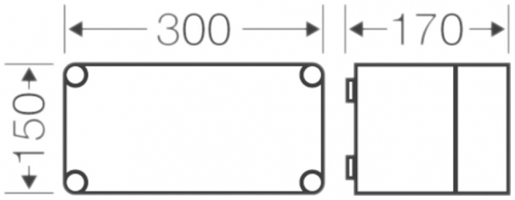 Scatola per apparecchio Hensel Mi0101 