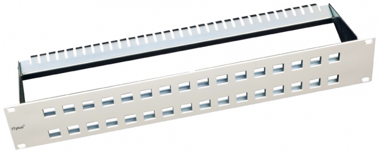 Panneau cat.6 2UH 32p.vide blanc 