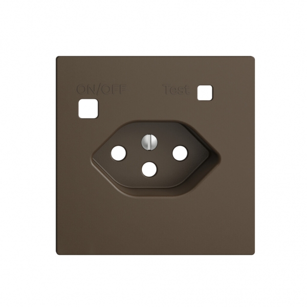 Kit frontale EDIZIOdue per presa FI F, T13, coffee 