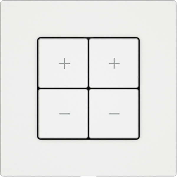 Variateur Uni-LED EDIZIO.liv Wiser SNAPFIX® 2 canaux 4 touches WLAN bc 