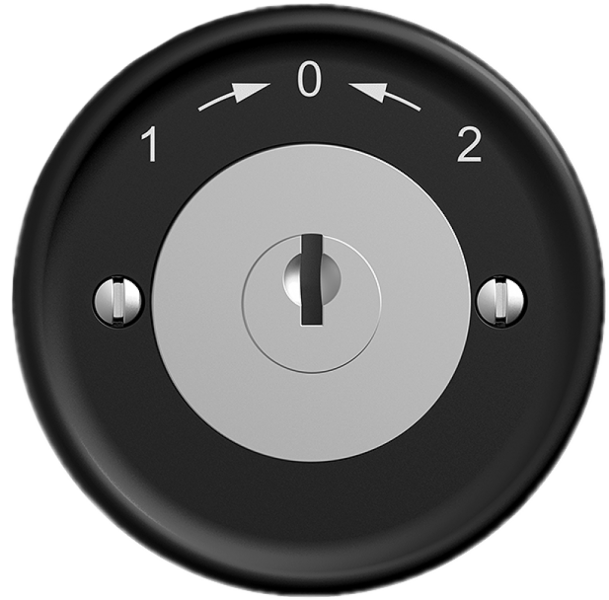 Contatto rotativo STANDARDdue SNAPFIX® 1->0<-2/1P c.chiusura & 2 chiavi ne 