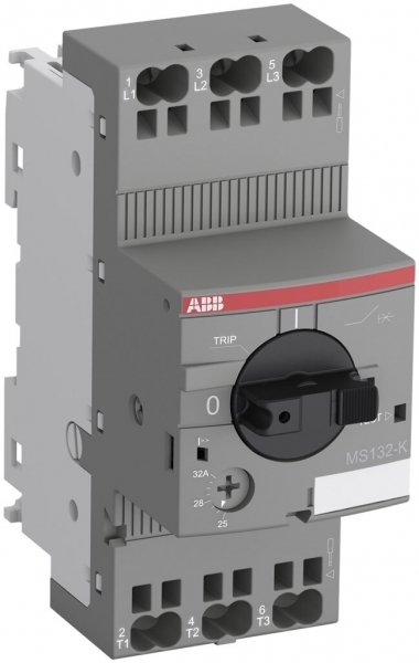 Démarreur de moteur ABB MS132, 12.5kW AC-3, 20…25A, Push-In 