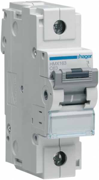 Disjoncteur Hager MCB 1P 230V type C 63A 1.5UM 
