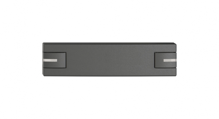 Poussoir 1/8 EDIZIO.liv SNAPFIX® p.KNX&UNI a.LED comm.à 2 touches grf 