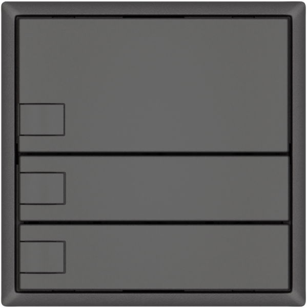 Pulsante KNX RGB EDIZIO.liv SNAPFIX® sensore temp.s.LED 3× com.1T grs 