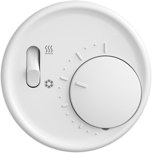 Termostato ambiente STANDARDdue SNAPFIX® inter.risca./refrig.230V AC 50Hz bi 