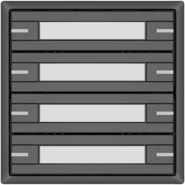 Pulsante KNX RGB EDIZIO.liv SNAPFIX® sensore temp.RGB-LED targ.4× com.2T grs 