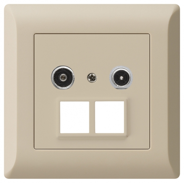 Prise multimédia ENC kallysto.line R/TV 23dB 2GHz beige 