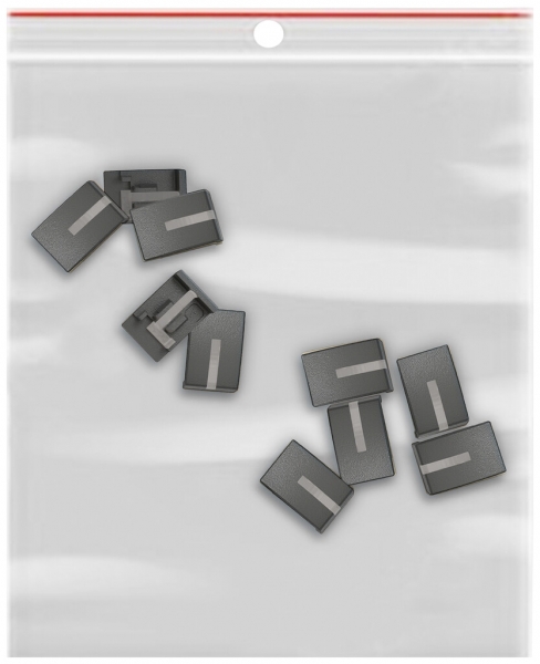 Elemento laterale EDIZIO.liv SNAPFIX® p.KNX UNI&zeptrion 10 pezzi con LED grs 