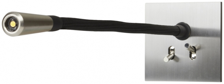 Lampada da lettura LED INC Arnould 1W 3000K braccio orientabile+int.3+3 ac-spaz. 