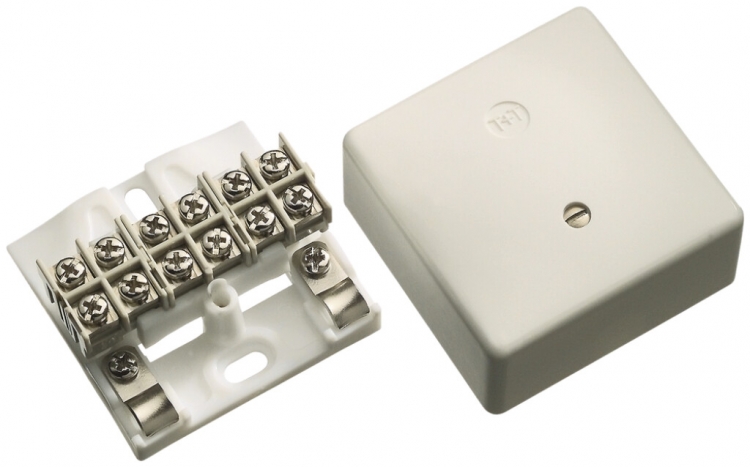 Scatola di raccordo +dati AP R&M vuota bianco 