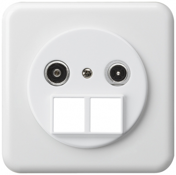 Presa multimedia INC basico TV-R mont.C 19dB 2GHz bianco 