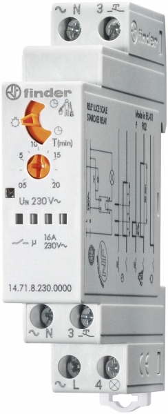 Minuterie AMD Finder 14.71, 1F 16A/230AC 0.5…20min, 1UM 