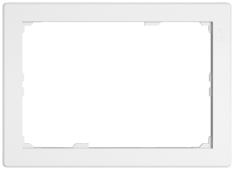 Frontplatte EDIZIO.liv SNAPFIX® für KNX-Panel 7" 120×180 mm ws 