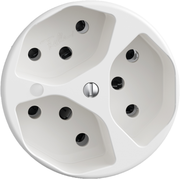 Prise STANDARDdue SNAPFIX® 3×T13 avec LED bc 