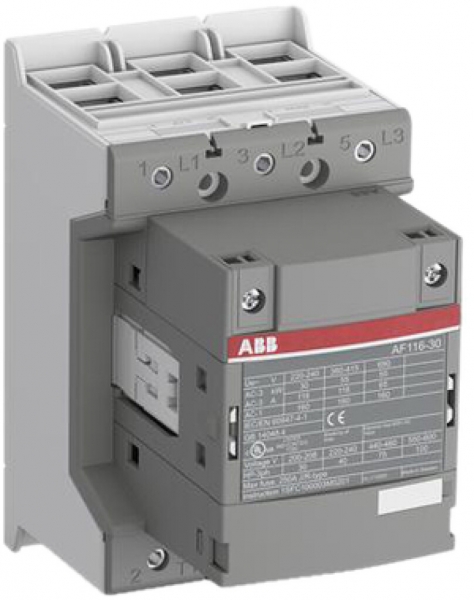 Contattore ABB AF116-30-00-11 3P 160A/116A (AC-1/AC-3) 24…60VUC a vite 