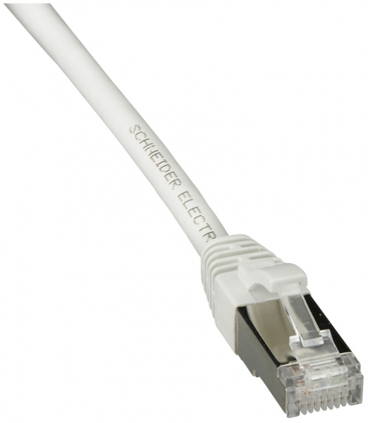 Cavo patch RJ45 Schneider Electric, cat.6A S/FTP, AWG28, LSZH, bianco, 1m 
