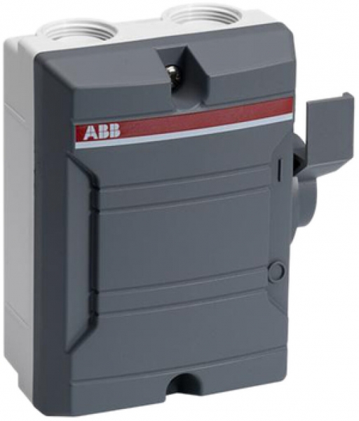Interruttore principale AP ABB 3-poli 16A 400V grigio scuro/grigio scuro 