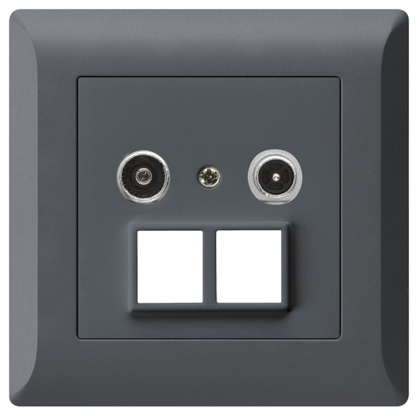 Presa multimedia INC kallysto.line R/TV 19dB 2GHz antracite 