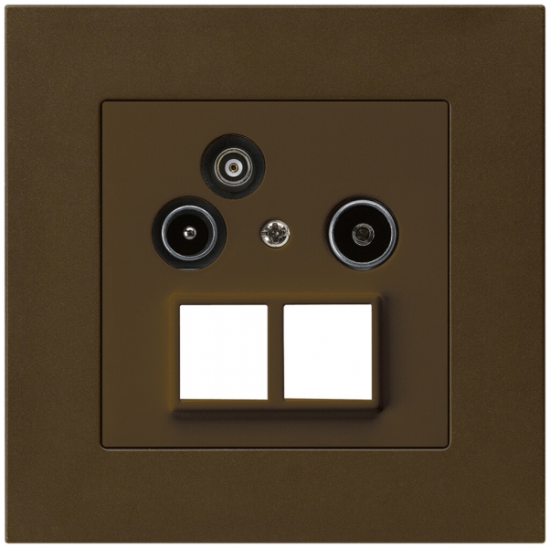 Prise pour antenne ENC R/TV/données kallysto.pro HMS 2GHz 19db brun 