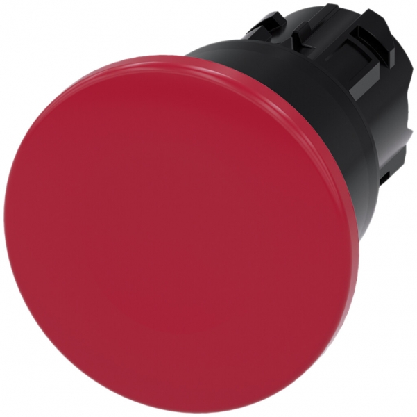 Poussoir Siemens SIRIUS ACT déverrouillage en tirant Ø40mm rouge plastique 
