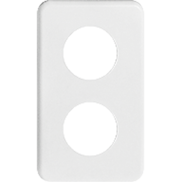 Plaque de recouvrement I-I 2×43 blanc 