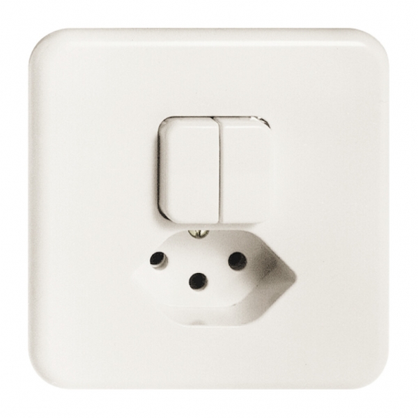 Combinazione INC FH 2×A-R/1P +T13 bianco 