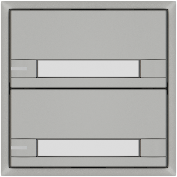 Poussoir KNX RGB EDIZIO.liv SNAPFIX® capteur temp.RGB-LED étiqu.2×com.2T grc 