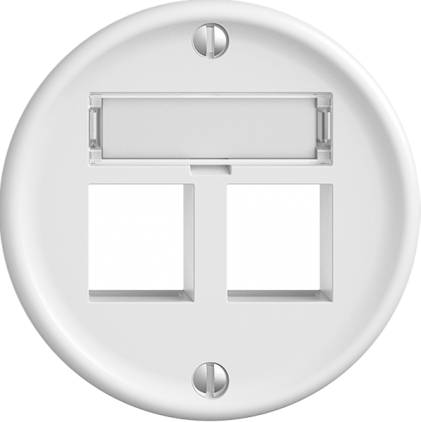 Montageset Sdue, Geradeauslass für 2×Keystone weiss 