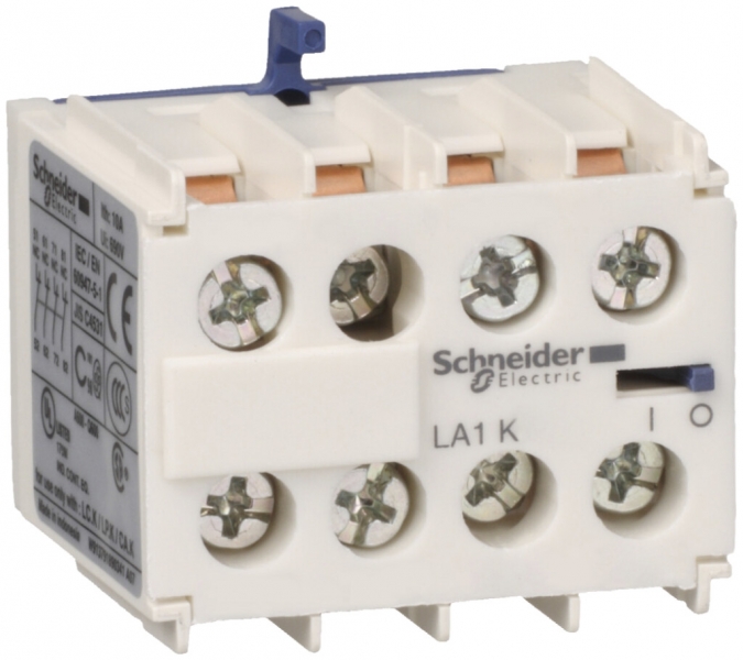 Blocco di contatti ausiliare Schneider Electric LA1-KN22 M 2Ch 2R 