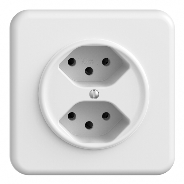 Presa INC STANDARDdue 2×T13 bianco 