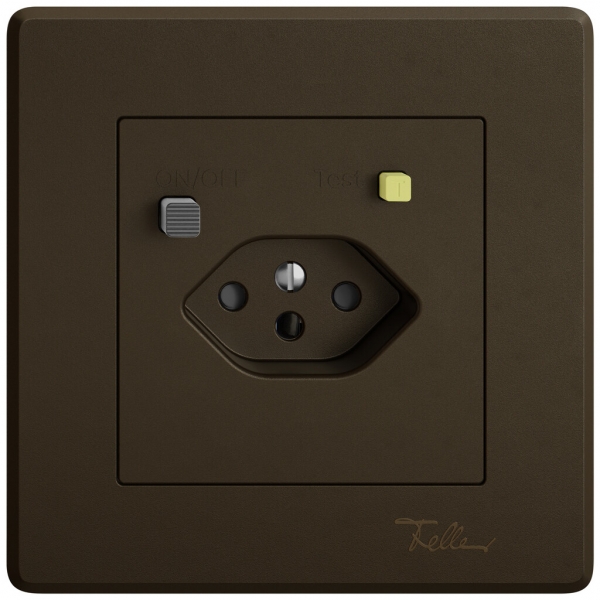 Prise FI ENC EDIZIO.liv  1×T13 avec shutter br 