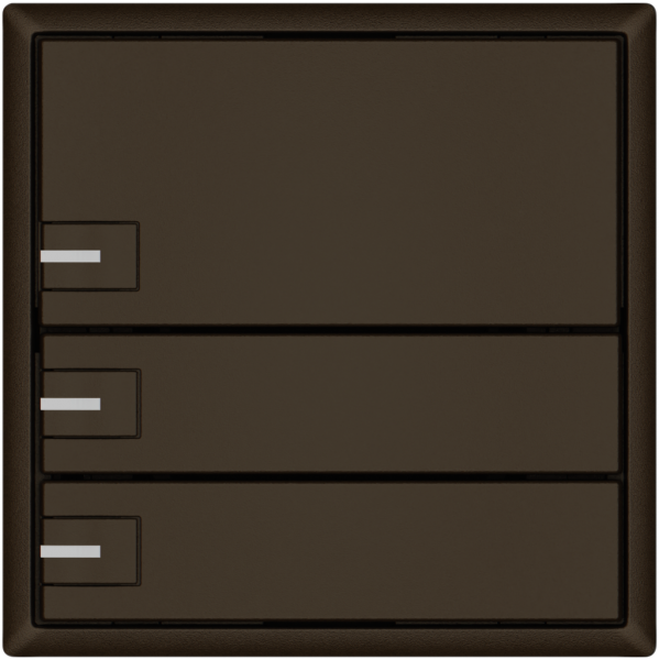 Pulsante KNX RGB EDIZIO.liv SNAPFIX® sensore temp.RGB-LED 3× com.1T ma 