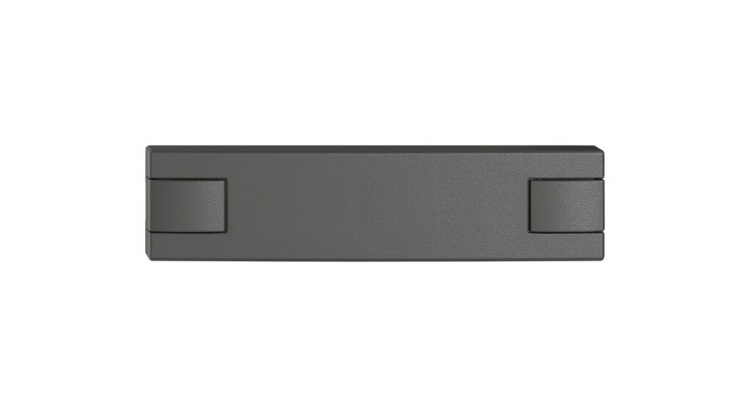 Poussoir 1/4 EDIZIO.liv SNAPFIX® p.KNX&UNI s.LED comm.à 2 touches grf 