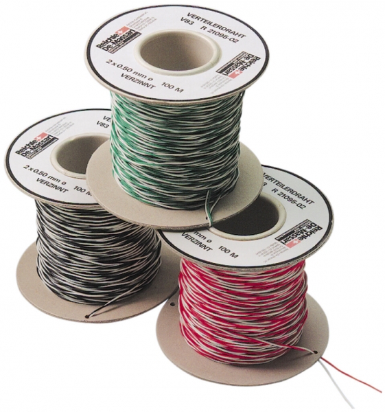 Filo di distribuzione R&M V83 2×0.5mm bianco/rosso 