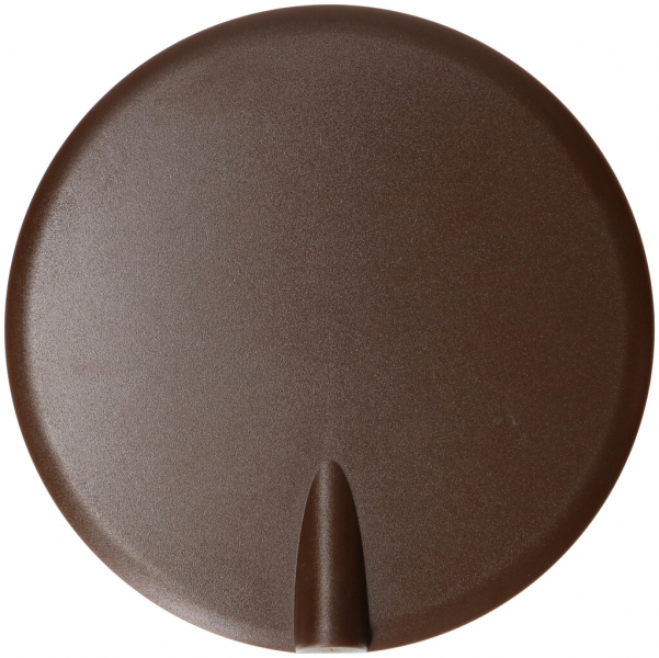 Rosace de plafond MH clips à ressort+entrée enfichable Ø98×9mm brun 