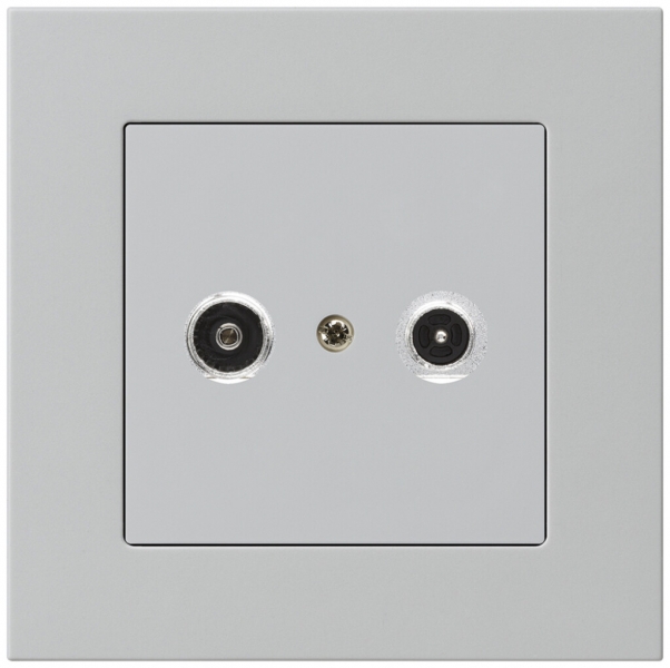 Prise antenne ENC kallysto.pro R/TV 19dB 2GHz gris clair 