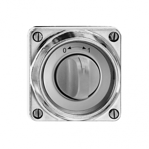 Contatto rotat. INS bagn.0<->1 Al pallinato, con manopola 