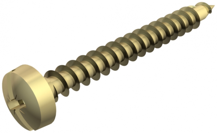 Vis à bois à tête ronde spéciale Bettermann 4×25mm zingué 