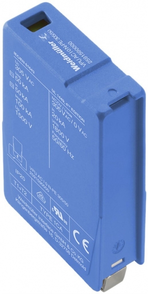 Parafoudre de rechange Weidmüller VPU AC I 0 N-PE 305/50 