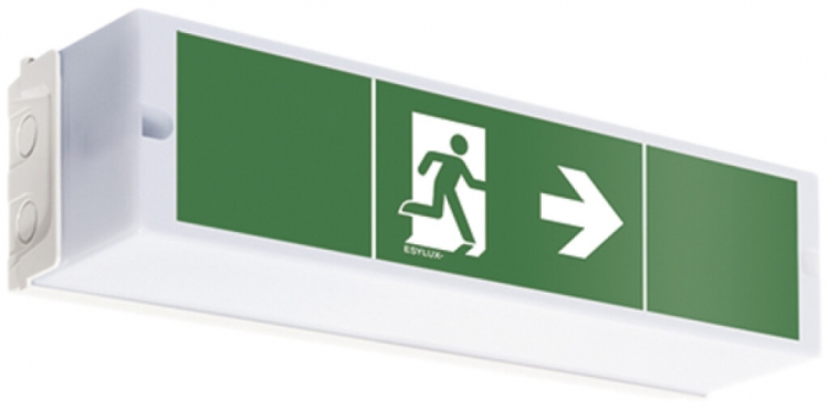 Lampada di emergenza ESYLUX SLA LEDi SC, 30×LED, 352×114×90mm 