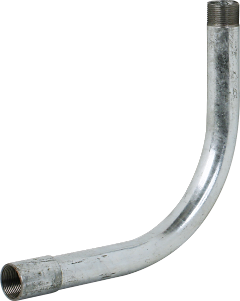 Coude réduit avec manchon pour TAZ M25 zing. 