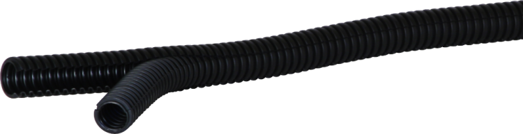 Tubo materia sintetica Duplex 14mm nero 