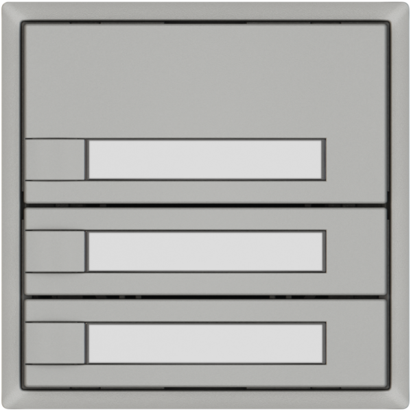 Pulsante KNX RGB EDIZIO.liv SNAPFIX® sensore temp.s.LED targ.3× com.1T grc 