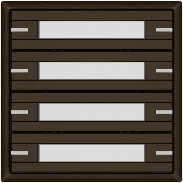 Pulsante KNX RGB EDIZIO.liv SNAPFIX® sensore temp.RGB-LED targ.4× com.2T ma 