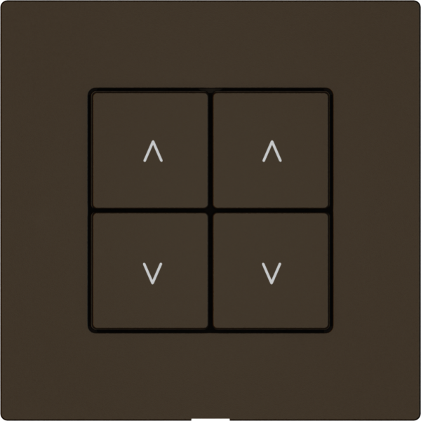 Station secondaire stores EDIZIO.liv Wiser SNAPFIX® 2 canaux 4 touches br 