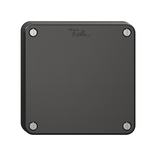 Couvercle de fermeture NEVO, avec joint noir, noir 