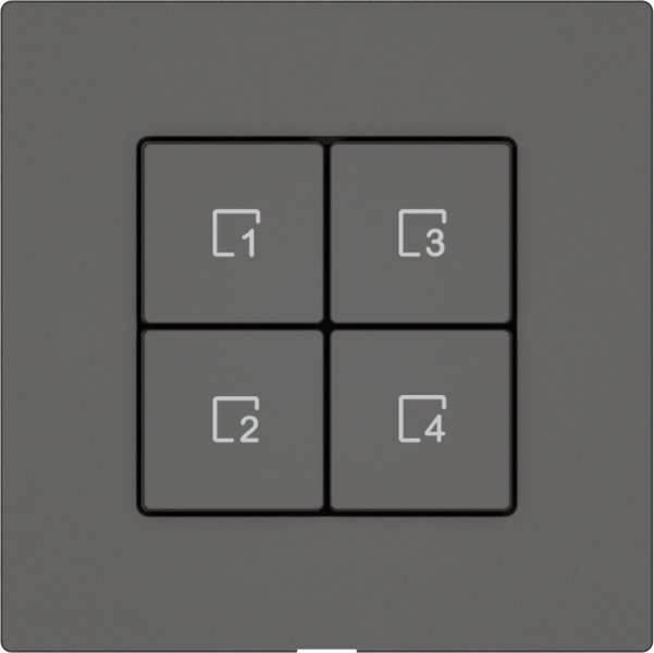 Szenentaster EDIZIO.liv Wiser SNAPFIX® 4 Szenen 4 Tasten WLAN dgu 