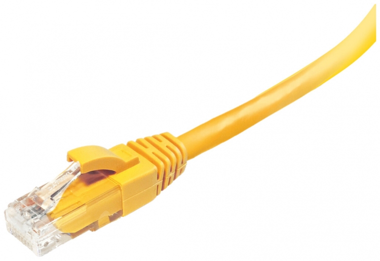 Câble patch RJ45 Dätwyler 602 4P cat.6 U/UTP AWG24 FR/LSZH jaune 2.5m 